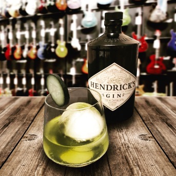 The Jimi Hendricks 🎸 Muddled mint and cucumber, Hendrick's Gin and agave syrup. This one really shreds, guys. Cheers!