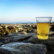 Sunday evening overlooking the coastline of Santa Barbara with a cold one. It doesn't get better than this.